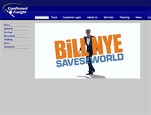 Tablet Screenshot of confirmedfreight.com